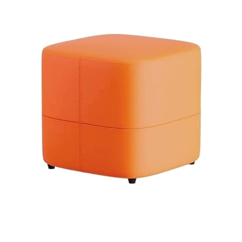 JINBIXIANGDJKS Minimalistischer Schuhwechselsofastuhl Fußhocker Home Dressing Table(Orange,30) von JINBIXIANGDJKS