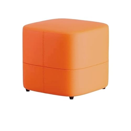 JINBIXIANGDJKS Minimalistischer Schuhwechselsofastuhl Fußhocker Home Dressing Table(Orange,30) von JINBIXIANGDJKS