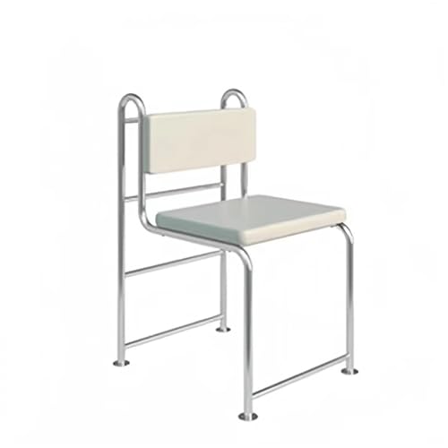 JINBIXIANGDJKS Mode Einfache Design Edelstahl Esszimmer Wohnzimmer Studie Zimmer Rückenlehne Stuhl(White) von JINBIXIANGDJKS