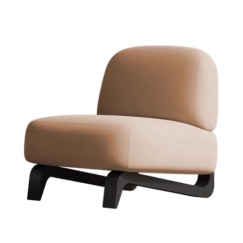 JINBIXIANGDJKS Mode Einfache Moderne Faul Design Sofa Stuhl Wohnzimmer Einzel Stuhl(Brown) von JINBIXIANGDJKS