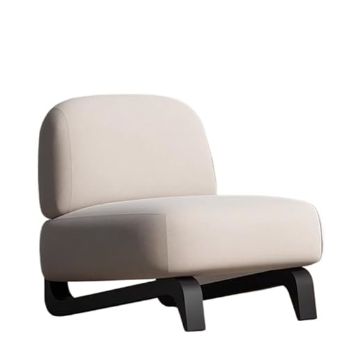 JINBIXIANGDJKS Mode Einfache Moderne Faul Design Sofa Stuhl Wohnzimmer Einzel Stuhl(White) von JINBIXIANGDJKS