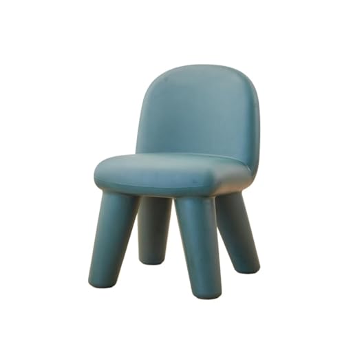 JINBIXIANGDJKS Mode Einfaches Design Kunststoff-Rückenstuhl Home Dining Stuhl(DarkGreen) von JINBIXIANGDJKS