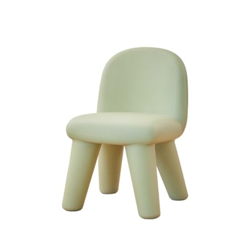 JINBIXIANGDJKS Mode Einfaches Design Kunststoff-Rückenstuhl Home Dining Stuhl(Matcha) von JINBIXIANGDJKS