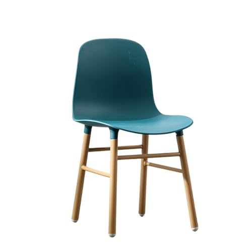 JINBIXIANGDJKS Mode Stuhl Rückenlehne Hocker Casual Restaurant Esszimmerstuhl(Blue) von JINBIXIANGDJKS
