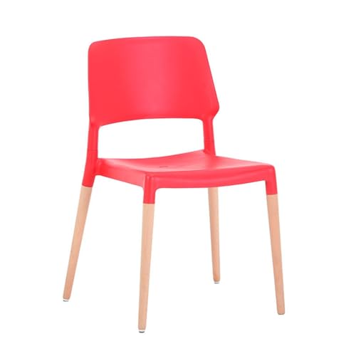 JINBIXIANGDJKS Moderne Einfache Esszimmerstuhl Cafe Casual Restaurant Home Hocker(Red) von JINBIXIANGDJKS