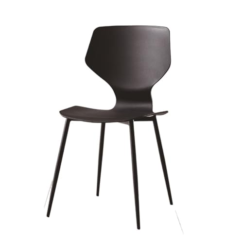 JINBIXIANGDJKS Moderne Einfache Hause Esszimmer Stuhl Freizeit Zurück Wohnzimmer Outdoor Stuhl(Black) von JINBIXIANGDJKS