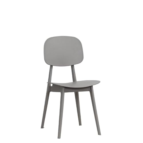 JINBIXIANGDJKS Moderner, Einfacher Freizeitstuhl Aus Kunststoff for Das Home-Restaurant(Gray) von JINBIXIANGDJKS
