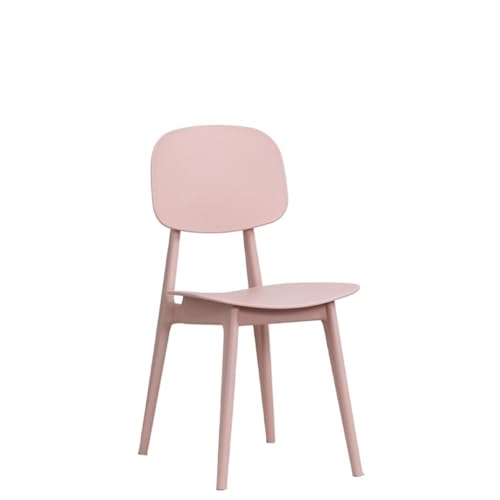 JINBIXIANGDJKS Moderner, Einfacher Freizeitstuhl Aus Kunststoff for Das Home-Restaurant(Pink) von JINBIXIANGDJKS