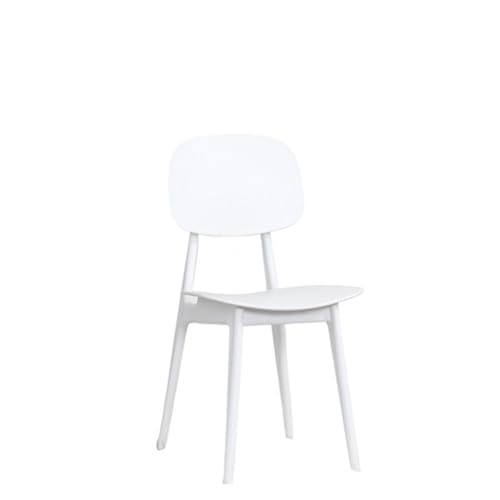 JINBIXIANGDJKS Moderner, Einfacher Freizeitstuhl Aus Kunststoff for Das Home-Restaurant(White) von JINBIXIANGDJKS