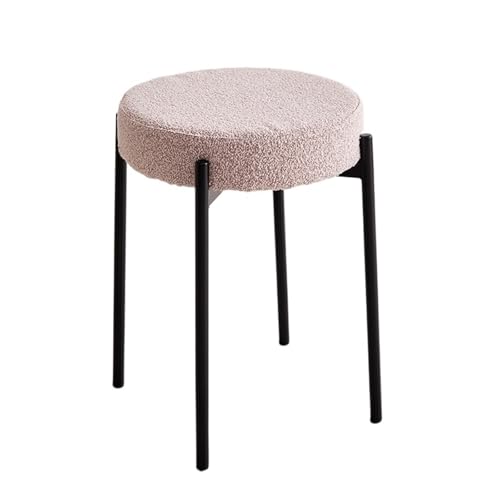 JINBIXIANGDJKS Moderner, Minimalistischer Design-Schlafzimmer-Hocker(Pink) von JINBIXIANGDJKS