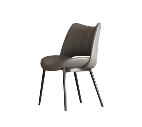 JINBIXIANGDJKS Moderner Esszimmerstuhl for Zuhause, Restaurant, Schlichter Stuhl Mit Modischem Design Und Rückenlehne(Gray) von JINBIXIANGDJKS