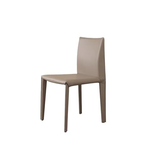 JINBIXIANGDJKS Moderner Minimalistischer Esszimmerstuhl for Zuhause, Leichter Luxus, Italienischer Esszimmerstuhl, Hotelrestaurant-Schreibtisch(Mocha Color) von JINBIXIANGDJKS
