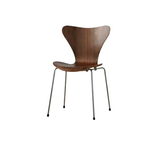 JINBIXIANGDJKS Moderner Stuhl Mit Schlichtem Design for Zuhause, Restaurant Und Café(Walnut,StyleB) von JINBIXIANGDJKS
