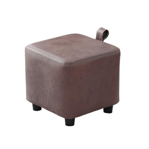 JINBIXIANGDJKS Niedriger Hocker Wohnzimmer Home Couchtisch Sofa Fußstütze Einfache Tür Schuhwechselstuhl(Brown) von JINBIXIANGDJKS