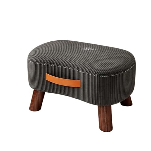 JINBIXIANGDJKS Niedriger Hocker for Den Haushalt, Wohnzimmer, Hochwertiger Kindersofastuhl, Fußhocker, Schuhwechselhocker(Gray,27) von JINBIXIANGDJKS