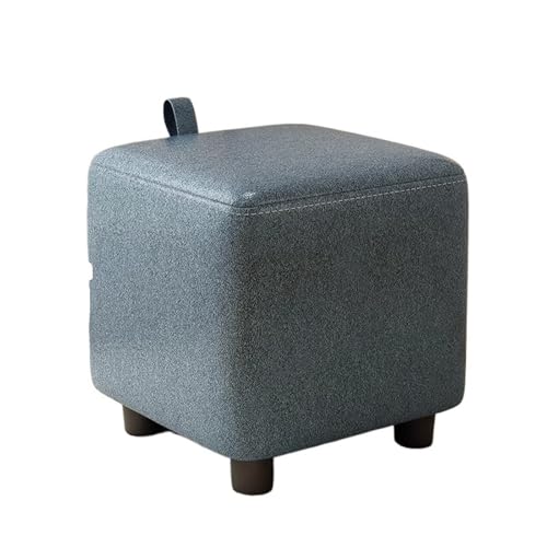 JINBIXIANGDJKS Niedriger Hocker for Den Haushalt, Wohnzimmer, Robuster Und Langlebiger Schuhwechselstuhl, Fußstütze, Couchtisch(Cyan,25) von JINBIXIANGDJKS