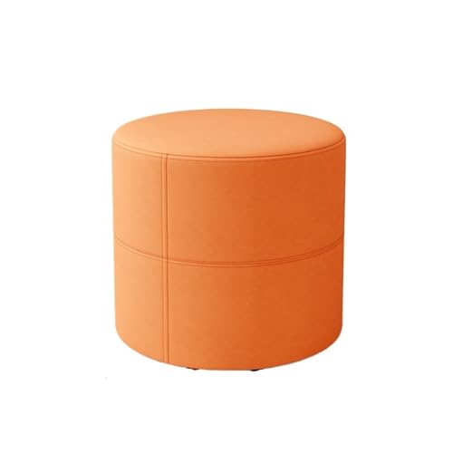 JINBIXIANGDJKS Niedriger Hocker for Zuhause, Leichter Luxus-Sofastuhl, Wohnzimmer-Couchtisch, Robust Und Langlebig, Minimalistische Schuhbank(Orange) von JINBIXIANGDJKS