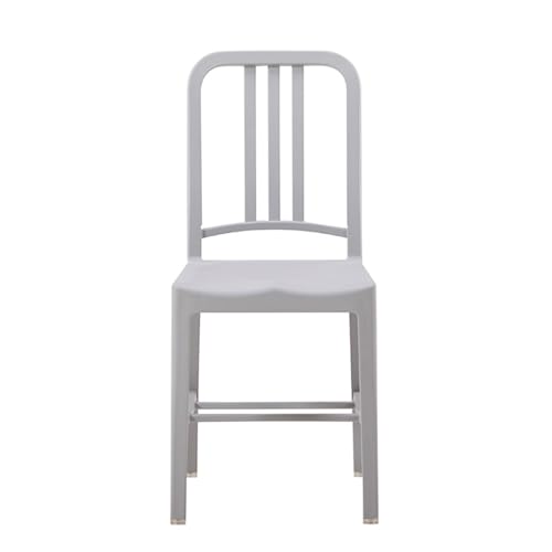 JINBIXIANGDJKS Outdoor-Freizeitstuhl Bunter Einfacher Modestuhl Aus Kunststoff(Gray) von JINBIXIANGDJKS