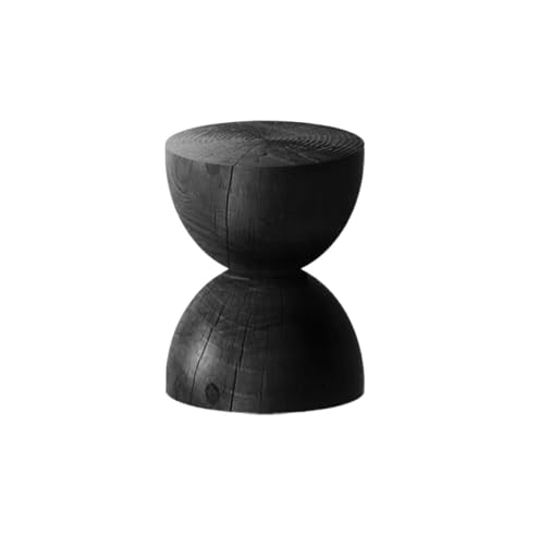 JINBIXIANGDJKS Retro Massivholz Sofa Stuhl Stilvolles Schlichtes Design Freizeit Faul Einzelstuhl(Blackwoodenpier) von JINBIXIANGDJKS