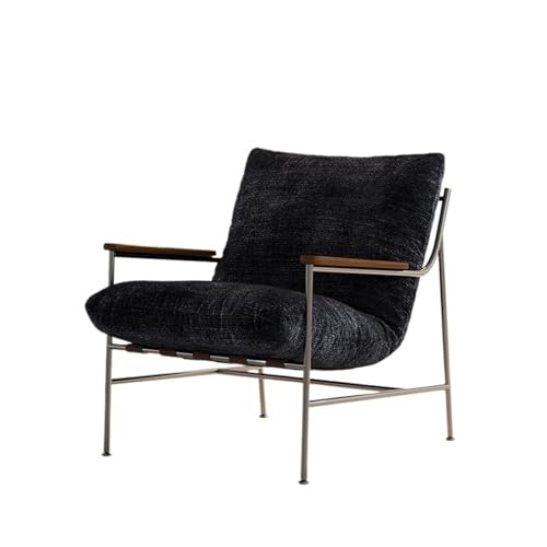 JINBIXIANGDJKS Retro Sofa Stuhl Einfache Mode Design Freizeit Liege Wohnzimmer(Black) von JINBIXIANGDJKS