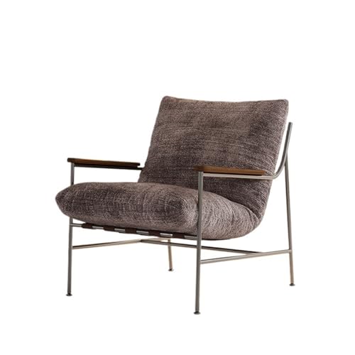 JINBIXIANGDJKS Retro Sofa Stuhl Einfache Mode Design Freizeit Liege Wohnzimmer(Brown) von JINBIXIANGDJKS