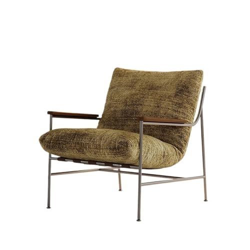 JINBIXIANGDJKS Retro Sofa Stuhl Einfache Mode Design Freizeit Liege Wohnzimmer(Yellow) von JINBIXIANGDJKS