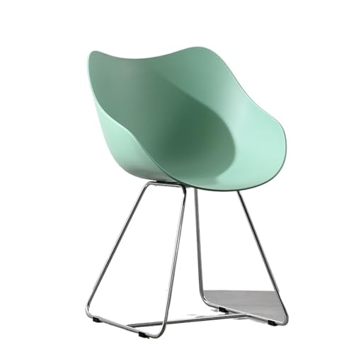 JINBIXIANGDJKS Rückenlehne Fauler Hocker Lässiger Restaurant-Esszimmerstuhl Stilvolles Schlichtes Design(Green) von JINBIXIANGDJKS
