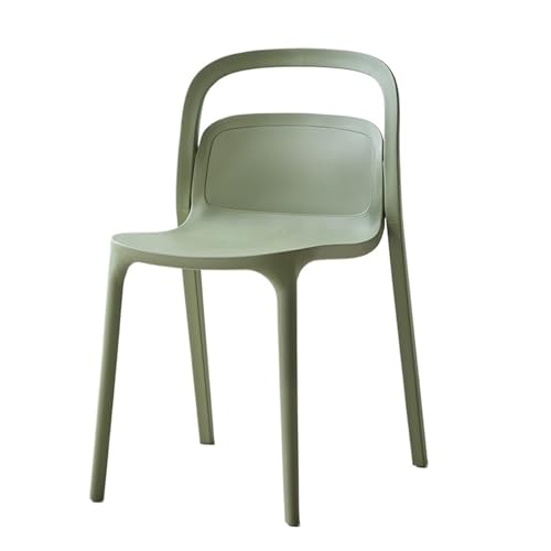 JINBIXIANGDJKS Rückenlehne Freizeit Mode Home Plastikstuhl(Green,StyleA) von JINBIXIANGDJKS