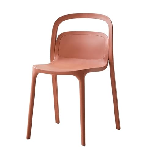 JINBIXIANGDJKS Rückenlehne Freizeit Mode Home Plastikstuhl(Red,StyleA) von JINBIXIANGDJKS