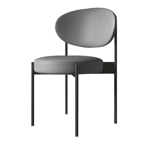 JINBIXIANGDJKS Rückenlehne Weiche Tasche Einfache Schreibtisch Stuhl Moderne Licht Luxus Esszimmer Stuhl(Gray) von JINBIXIANGDJKS