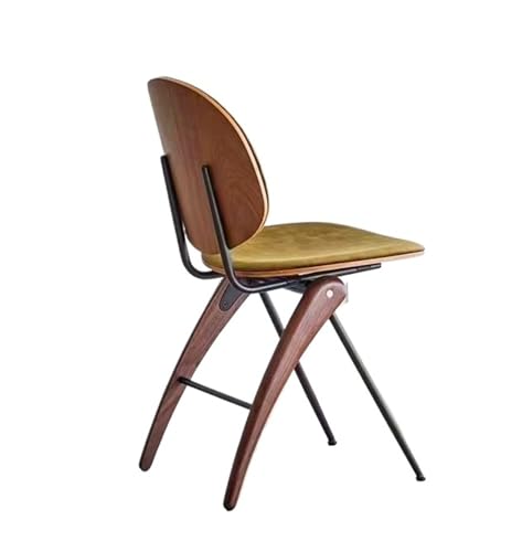 JINBIXIANGDJKS Schlichter, Luxuriöser Esszimmerstuhl Mit Rückenlehne Im Wohndesign(Black) von JINBIXIANGDJKS