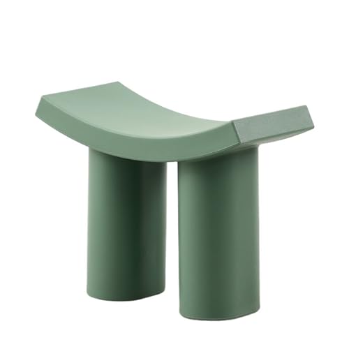 JINBIXIANGDJKS Schuhwechselhocker Kunststoff Kinderhocker Hauseingang Licht Luxus Modern Einfach(Green) von JINBIXIANGDJKS
