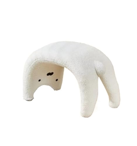 JINBIXIANGDJKS Schuhwechselhocker for Zuhause, Süßer Ankleidehocker, Schuhwechselsofastuhl(White) von JINBIXIANGDJKS