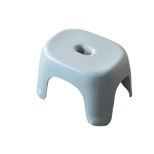 JINBIXIANGDJKS Schuhwechselstuhl Badezimmer Anti-Rutsch Wohnzimmer Couchtisch Bank Kunststoff Stapelbar(Blue,L) von JINBIXIANGDJKS