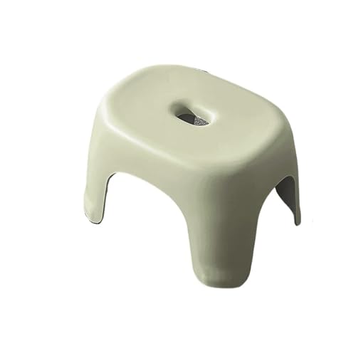 JINBIXIANGDJKS Schuhwechselstuhl Badezimmer Anti-Rutsch Wohnzimmer Couchtisch Bank Kunststoff Stapelbar(Green,S) von JINBIXIANGDJKS