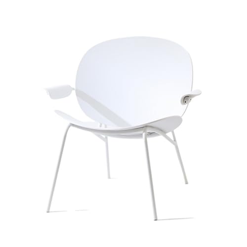 JINBIXIANGDJKS Sofa Stuhl Wohnzimmer Schlafzimmer Balkon Im Freien Freizeit Einzigen Armlehne Rückenlehne Hocker(White) von JINBIXIANGDJKS