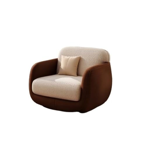 JINBIXIANGDJKS Sofastuhl, Schlichter, Stilvoller Freizeitstuhl Mit Modernem Design(Brown) von JINBIXIANGDJKS