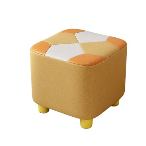 JINBIXIANGDJKS Sofastuhl Aus Massivholz for Zuhause, Schuhbank for Das Wohnzimmer, Robust Und Bequem for Langes Sitzen(Yellow) von JINBIXIANGDJKS