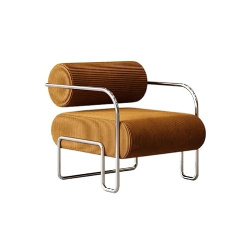 JINBIXIANGDJKS Sofastuhl Freizeitbalkon Stilvoller Einzelstuhl Mit Einfachem Design(Yellow) von JINBIXIANGDJKS