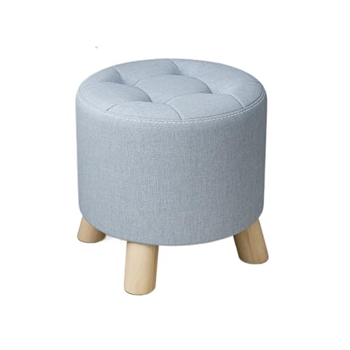 JINBIXIANGDJKS Stoff Hause Hocker Kaffee Tisch Moderne Einfache Sofa Stuhl(Blue,28) von JINBIXIANGDJKS