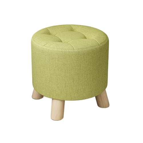 JINBIXIANGDJKS Stoff Hause Hocker Kaffee Tisch Moderne Einfache Sofa Stuhl(Green,35) von JINBIXIANGDJKS