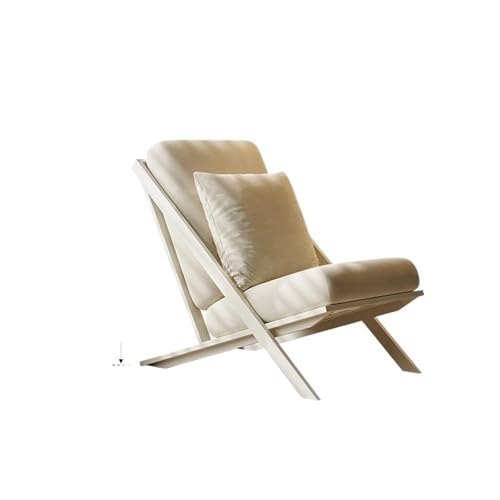 JINBIXIANGDJKS Wohnzimmer Freizeit Einzel Sofa Stuhl Balkon Faul Zurück Liege(White) von JINBIXIANGDJKS