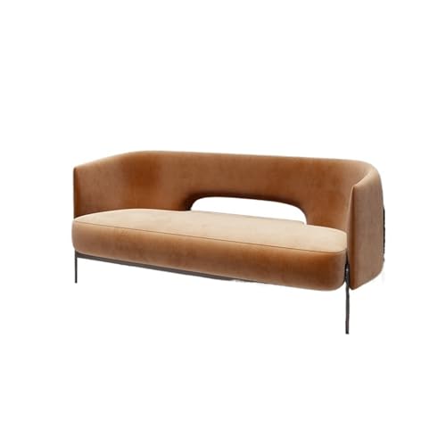 JINBIXIANGDJKS Wohnzimmer Stoff Sofa Stuhl Büro Besprechung Verhandlung Einfache Mode Design Einzel Stuhl(Brown,L) von JINBIXIANGDJKS