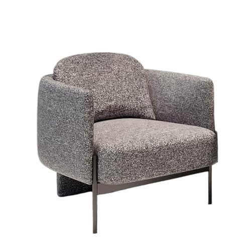 JINBIXIANGDJKS Wohnzimmer Stoff Sofa Stuhl Büro Besprechung Verhandlung Einfache Mode Design Einzel Stuhl(Gray,S) von JINBIXIANGDJKS