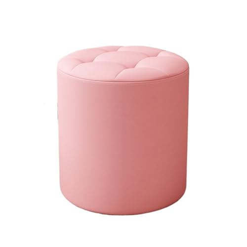 Wohnzimmer Haushalt Niedrigen Hocker Massivholz Sofa Stuhl Lange Sitzen Runde Hocker Robust Ändern Schuhe(Pink) von JINBIXIANGDJKS