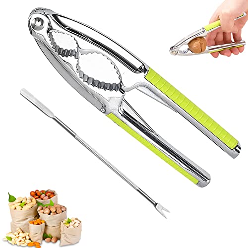 JINCHENG Nutcracker Nussknacker Walnüsse Nussöffner Metall mit Rutschfestem Griff,für Nutcracker Geeignet Nüsse Oder Schalentiere Haselnussknacker Nuts Paranüsse Cracker von JINCHENG