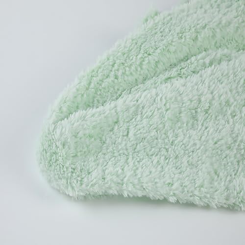 Super weich und flauschig KunstpelzStoff Sherpa Fleece Pelz 50cm*160cm Lammfell Thermal gefüttert Material für Handwerk Kostüme Polsterung DIY Craft Decke(15 green white) von JINDAOSH