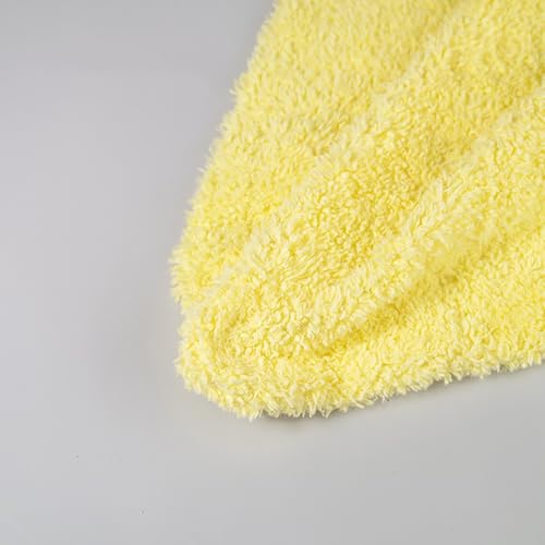 Super weich und flauschig KunstpelzStoff Sherpa Fleece Pelz 50cm*160cm Lammfell Thermal gefüttert Material für Handwerk Kostüme Polsterung DIY Craft Decke(21 Light yellow) von JINDAOSH