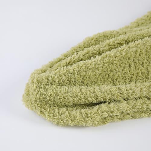 Super weich und flauschig KunstpelzStoff Sherpa Fleece Pelz 50cm*160cm Lammfell Thermal gefüttert Material für Handwerk Kostüme Polsterung DIY Craft Decke(5 green) von JINDAOSH