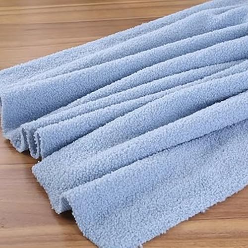 Weiches Solid Kunstpelz-Stoff 50cm*160cm Zotteliger Sherpa Fleece-Stoff für Zwerg Cosplay Kostüm Kleidung Teppich Nähen DIY Handwerk(20 Light blue) von JINDAOSH
